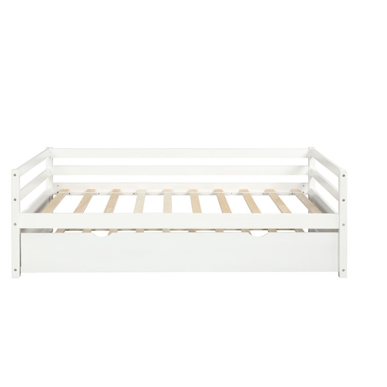 Winston Porter Godrick Solid Wood Daybed with Trundle Wayfair Canada